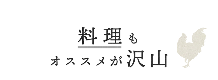 料理もオススメが沢山